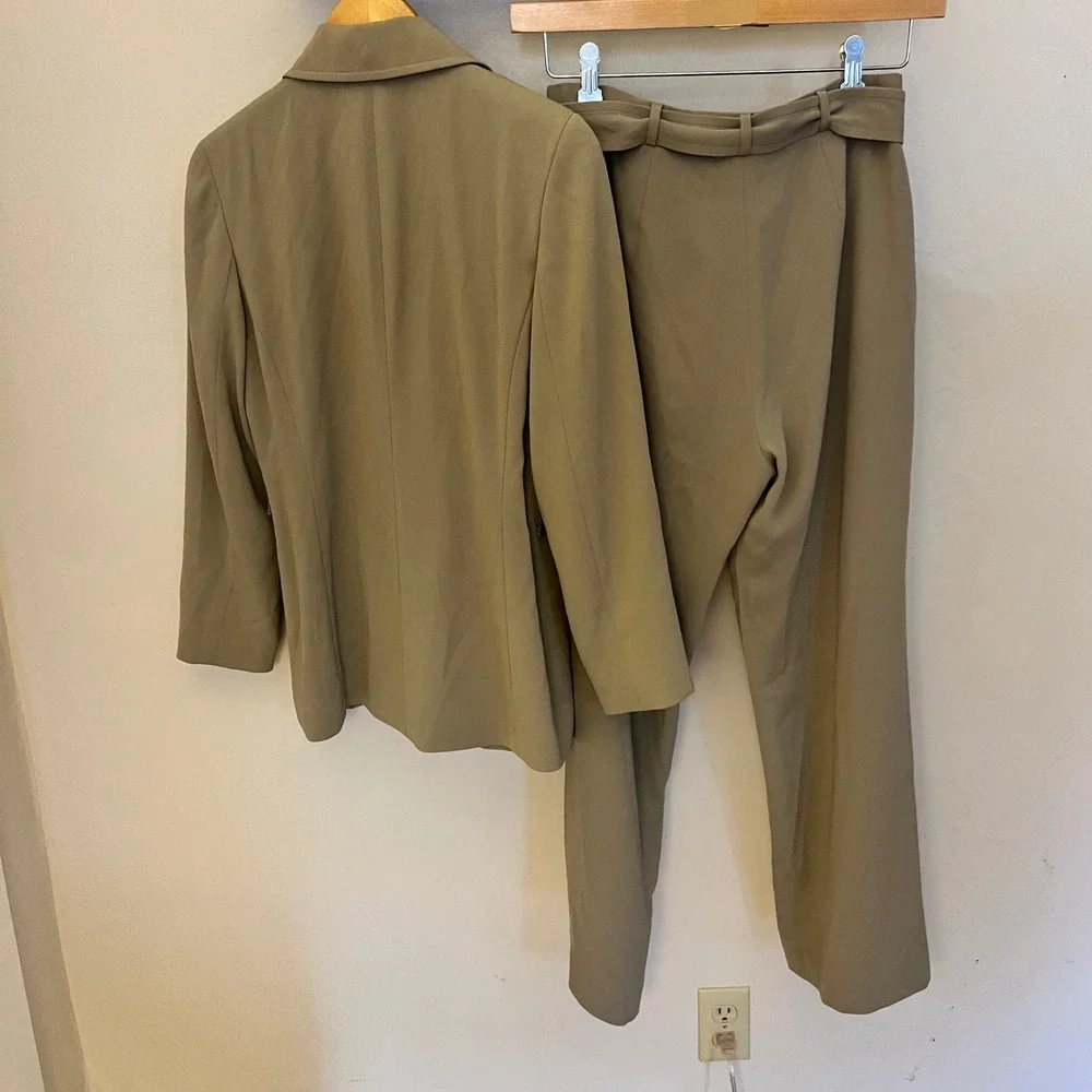 Doncaster Womens 2 Piece Pant Suit Blazer & Wide Leg Trousers Size 6 Office